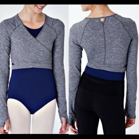 IVIVVA By Lululemon Girls In a Split Second Shrug Size 12 Gray - Picture 1 of 6